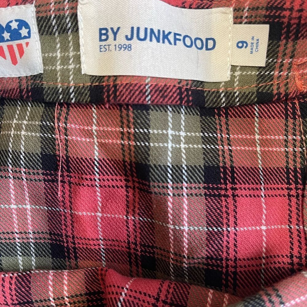 Junkfood Redplaidtartan Miniskirtsz9 — image 3 of 5